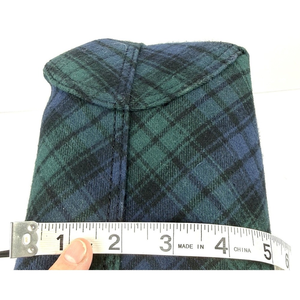 Talbots Tartan Plaid Tote Bag Blue Green Handbag Preppy Everyday Brand New - Picture 14 of 15